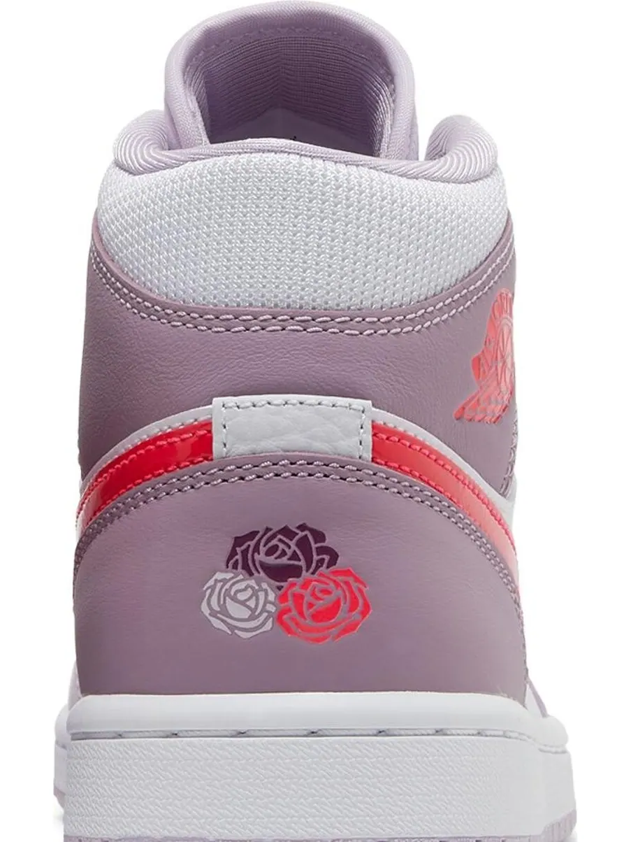 Кроссовки Wmns Air Jordan 1 Mid Valentines Day — изображение 7 из 8, фиолетовый
