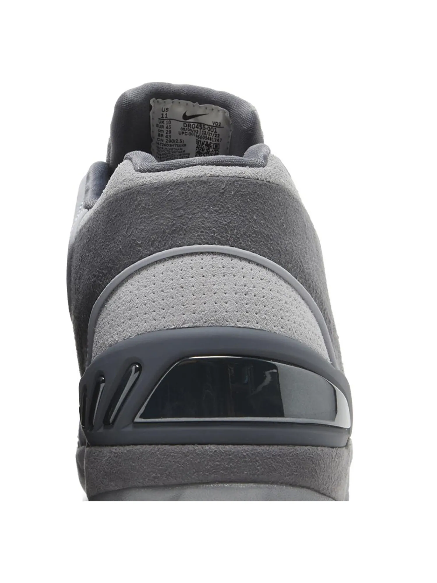 Кроссовки Nike Air Zoom Generation Retro 'Dark Grey' — изображение 7 из 8, серый