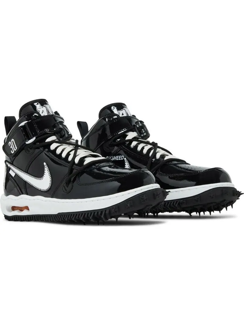 Кроссовки Nike Air Force 1 Mid x Off-White Sheed — изображение 2 из 5, черный