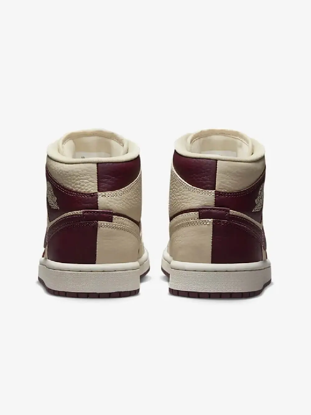 Кроссовки Nike Air Jordan 1 Mid SE — изображение 3 из 7, темно-красный/бежевый