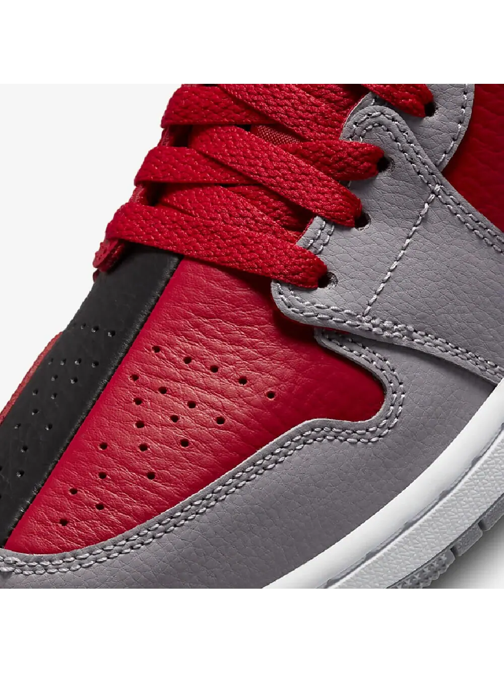 Кроссовки Nike Air Jordan 1 Low SE — изображение 7 из 8, темно-красный/серый