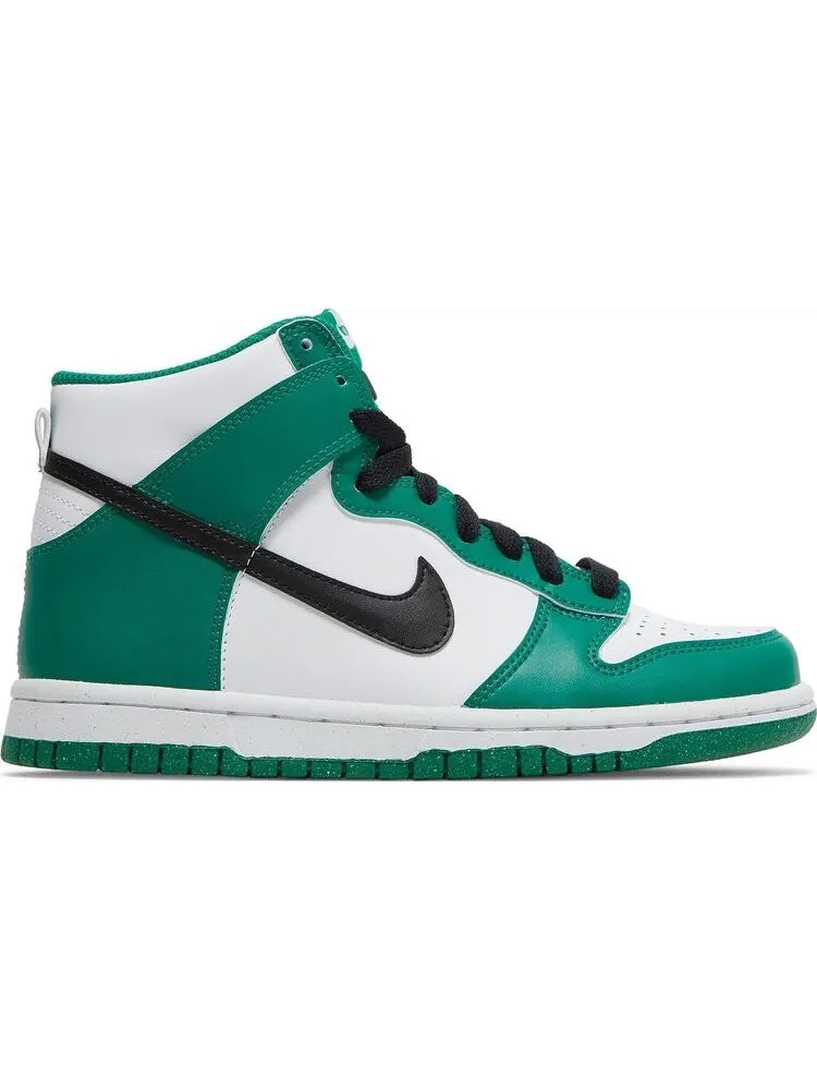 Кроссовки Nike Dunk High GS 'Celtics' — изображение 1 из 8, зеленый