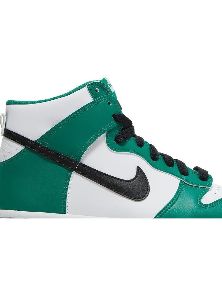 Кроссовки Nike Dunk High GS 'Celtics' — изображение 2 из 8, зеленый