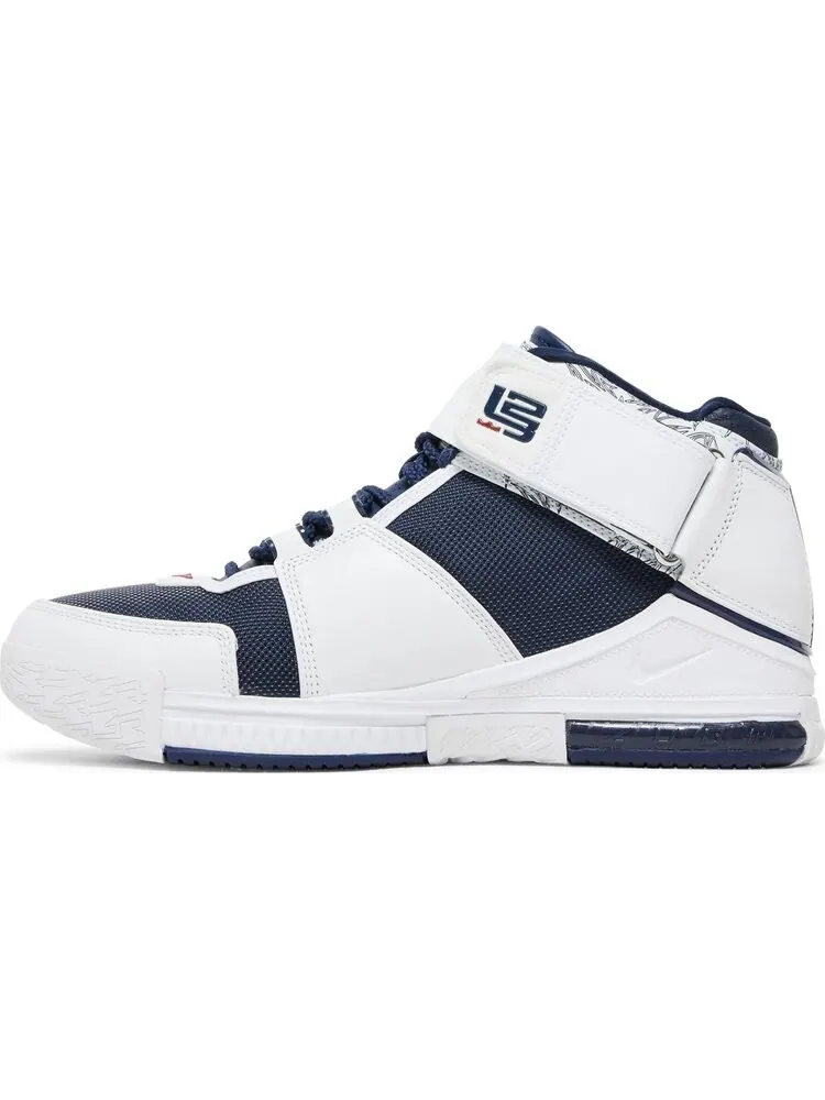 Кроссовки Nike Zoom LeBron 2 Retro 'USA' 2022 — изображение 3 из 10, белый