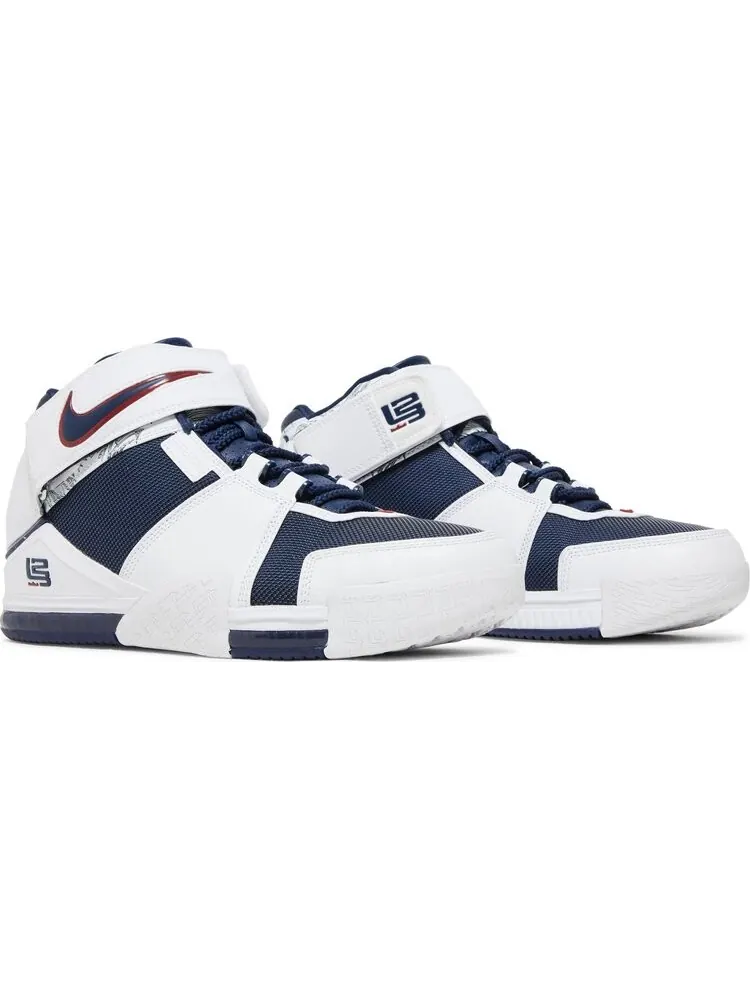 Кроссовки Nike Zoom LeBron 2 Retro 'USA' 2022 — изображение 8 из 10, белый