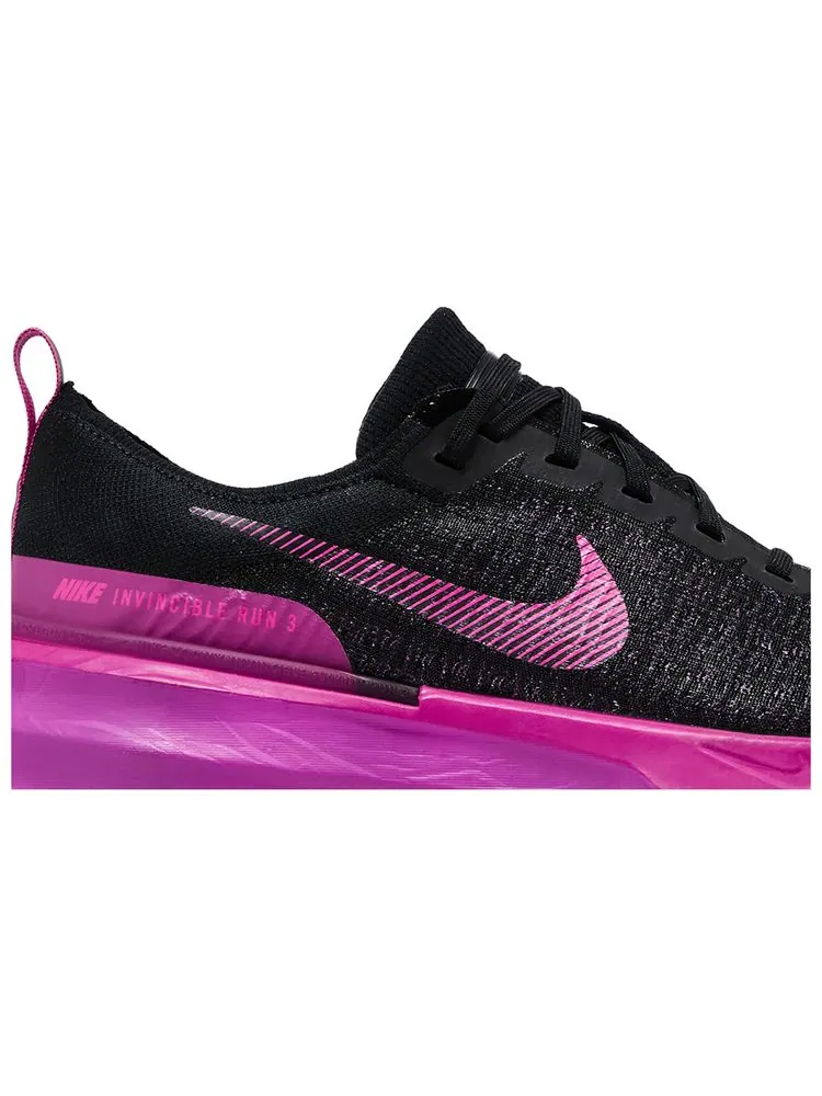 Кроссовки Nike ZoomX Invincible Run Flyknit 3 'Black Vivid Grape' — изображение 2 из 8, черный