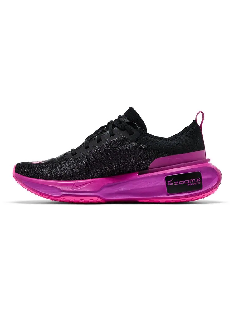 Кроссовки Nike ZoomX Invincible Run Flyknit 3 'Black Vivid Grape' — изображение 3 из 8, черный