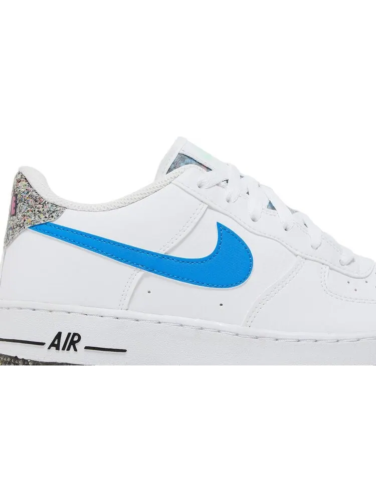 Кроссовки Nike Air Force 1 LV8 Next Nature Crater GS 'White Light Photo Blue' — изображение 2 из 8, белый