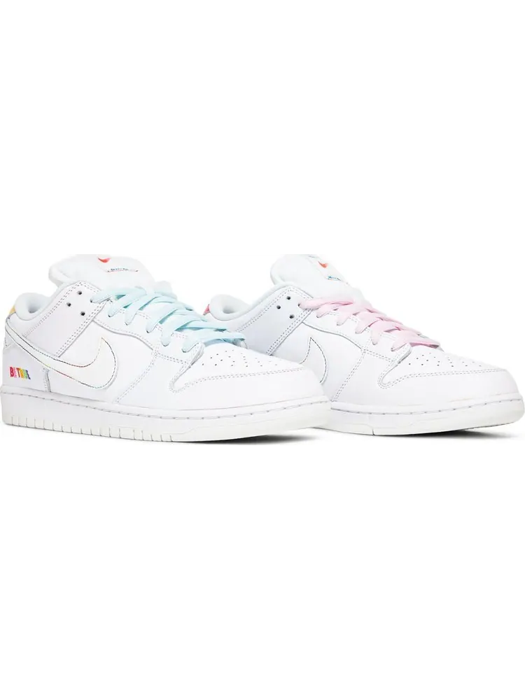 Кроссовки Nike Dunk Low SB 'Be True' — изображение 8 из 10, белый