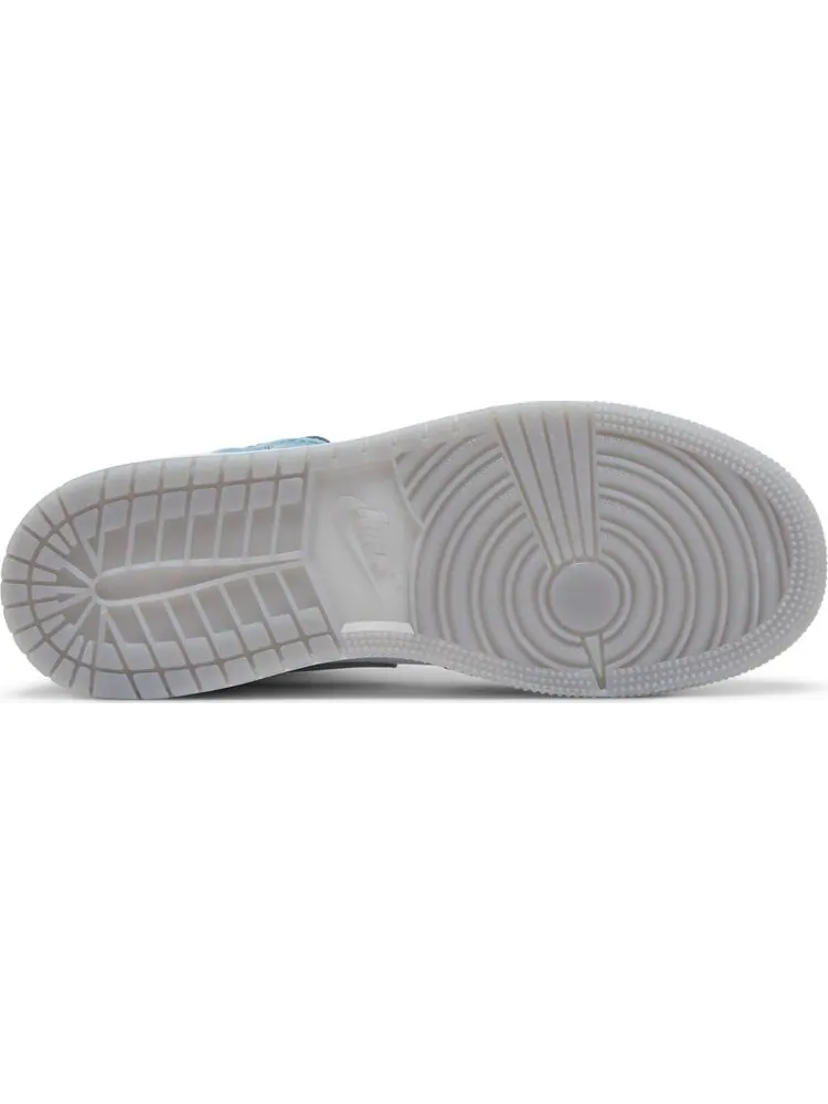 Кроссовки Air Jordan 1 Mid SE GS French Blue — изображение 4 из 8, синий