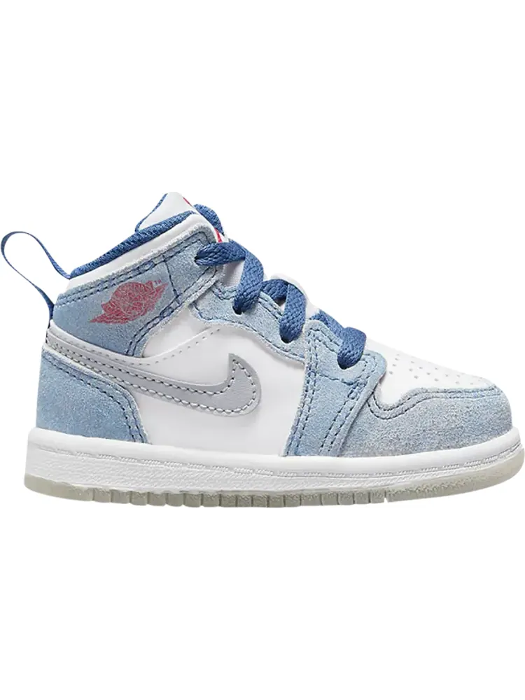 Кроссовки Air Jordan 1 Mid SE TD French Blue — изображение 1 из 1, синий