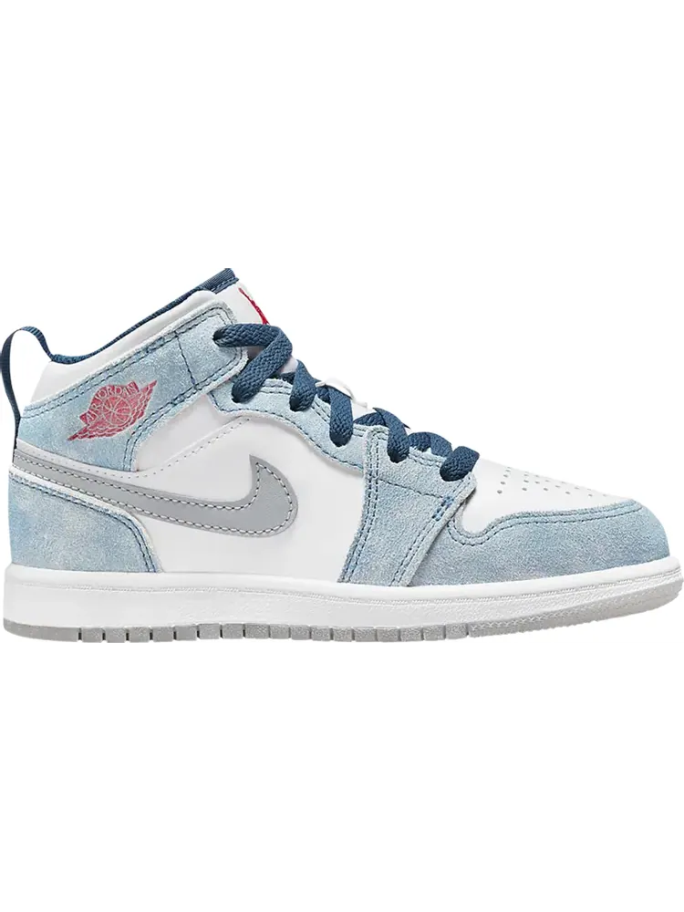 Кроссовки Air Jordan 1 Mid SE PS French Blue — изображение 1 из 1, синий