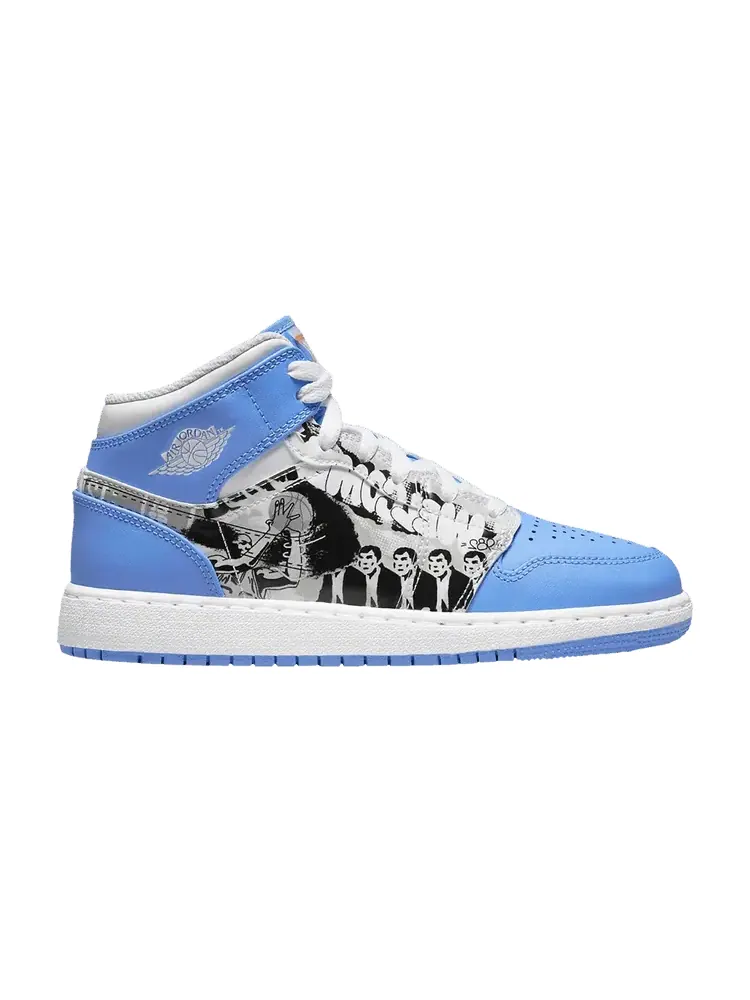 Кроссовки Air Jordan Air Jordan 1 Mid PS 'Game Winner' — изображение 1 из 1, белый//синий