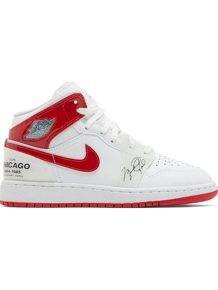 Кроссовки Air Jordan 1 Mid GS Rookie Season — изображение 1 из 8, белый