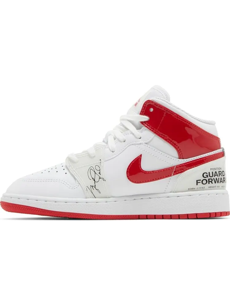 Кроссовки Air Jordan 1 Mid GS Rookie Season — изображение 3 из 8, белый