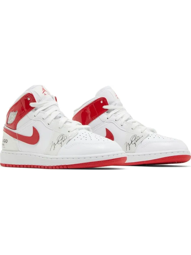 Кроссовки Air Jordan 1 Mid GS Rookie Season — изображение 8 из 8, белый