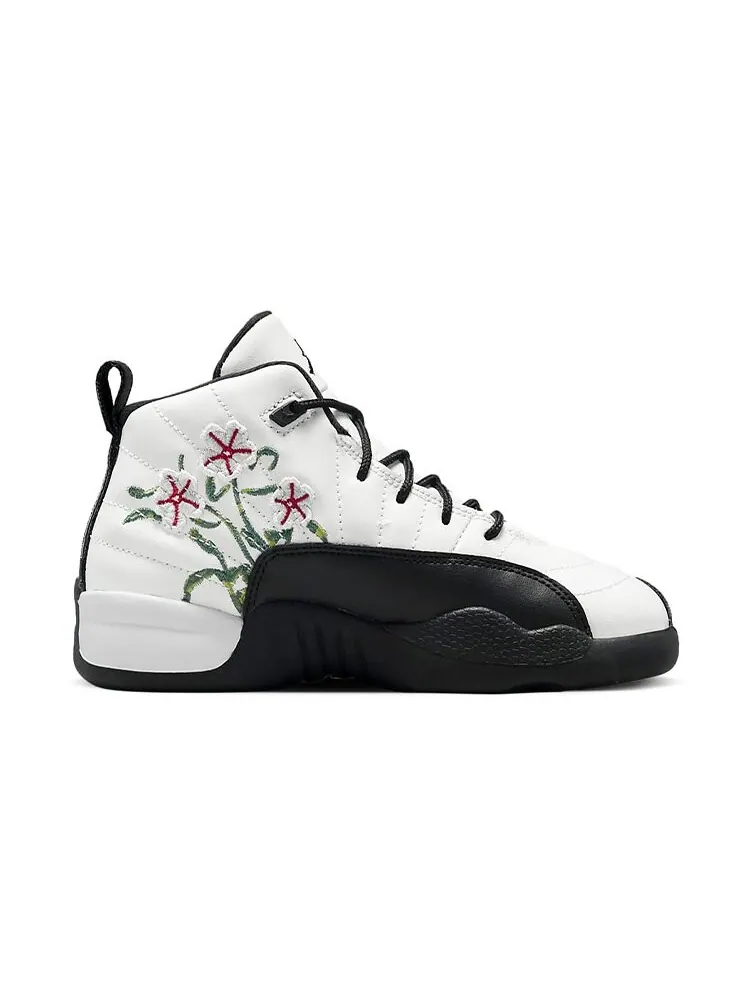 Кроссовки детские Air Jordan 12 Retro Ps 'Floral' — изображение 6 из 6, белый