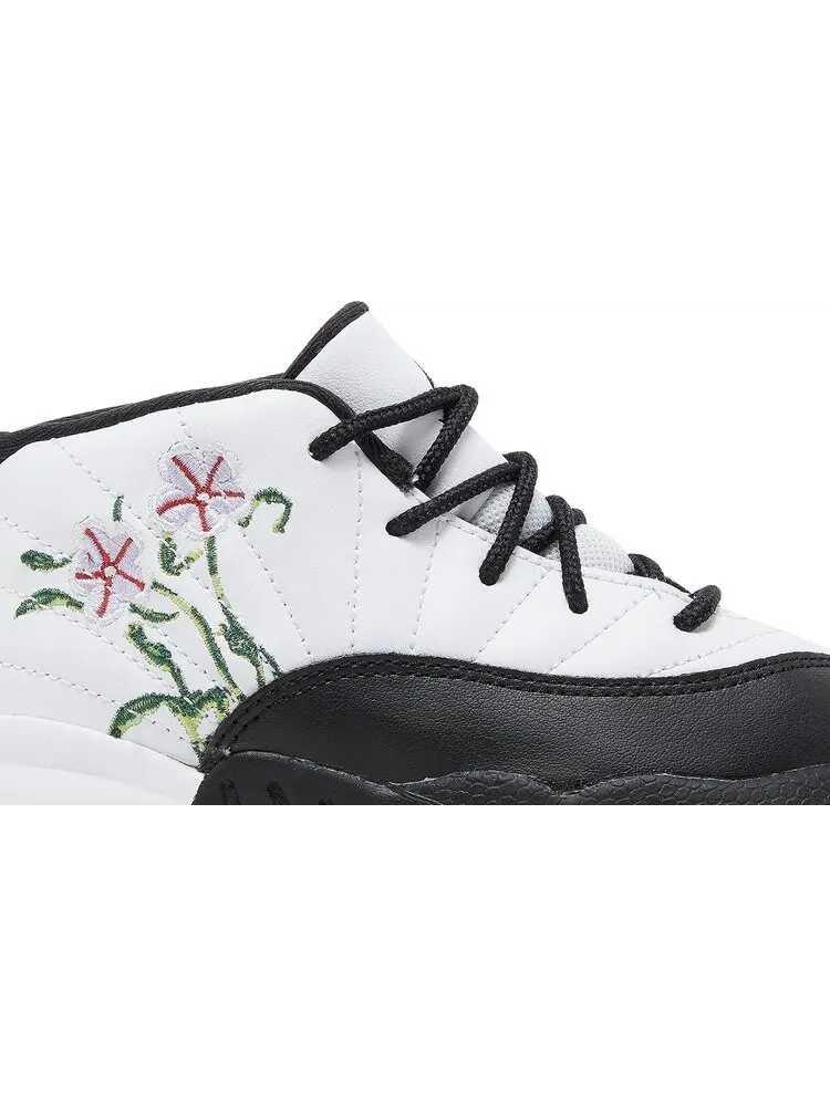 Кроссовки Air Jordan 12 Retro TD Floral — изображение 2 из 8, белый