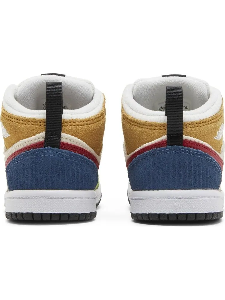 Кроссовки Air Jordan 1 Mid SE TD Messy Room — изображение 6 из 8, мульти