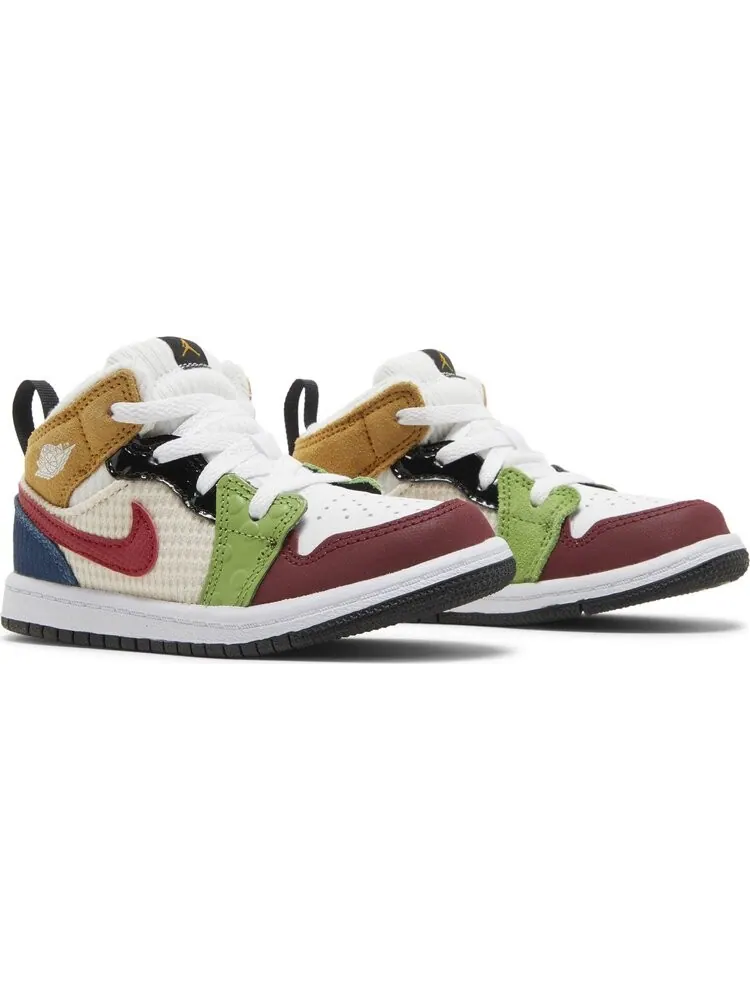 Кроссовки Air Jordan 1 Mid SE TD Messy Room — изображение 8 из 8, мульти