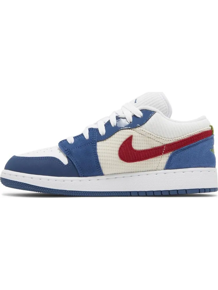 Кроссовки Air Jordan 1 Low SE GS Messy Room — изображение 3 из 8, синий