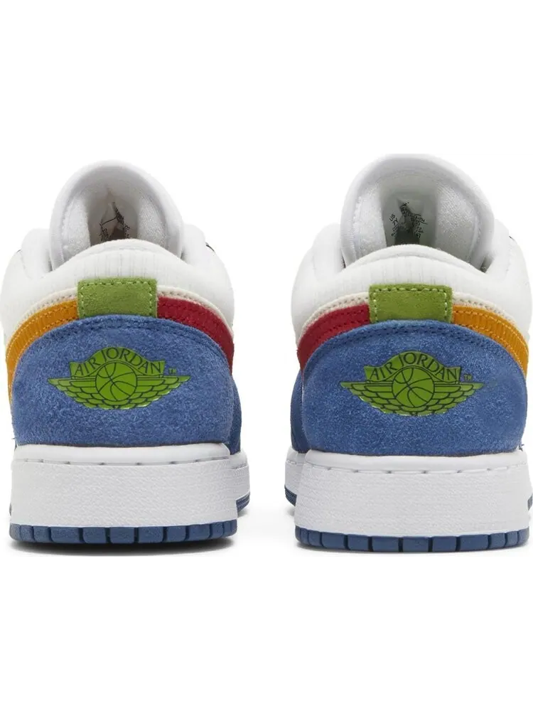 Кроссовки Air Jordan 1 Low SE GS Messy Room — изображение 6 из 8, синий
