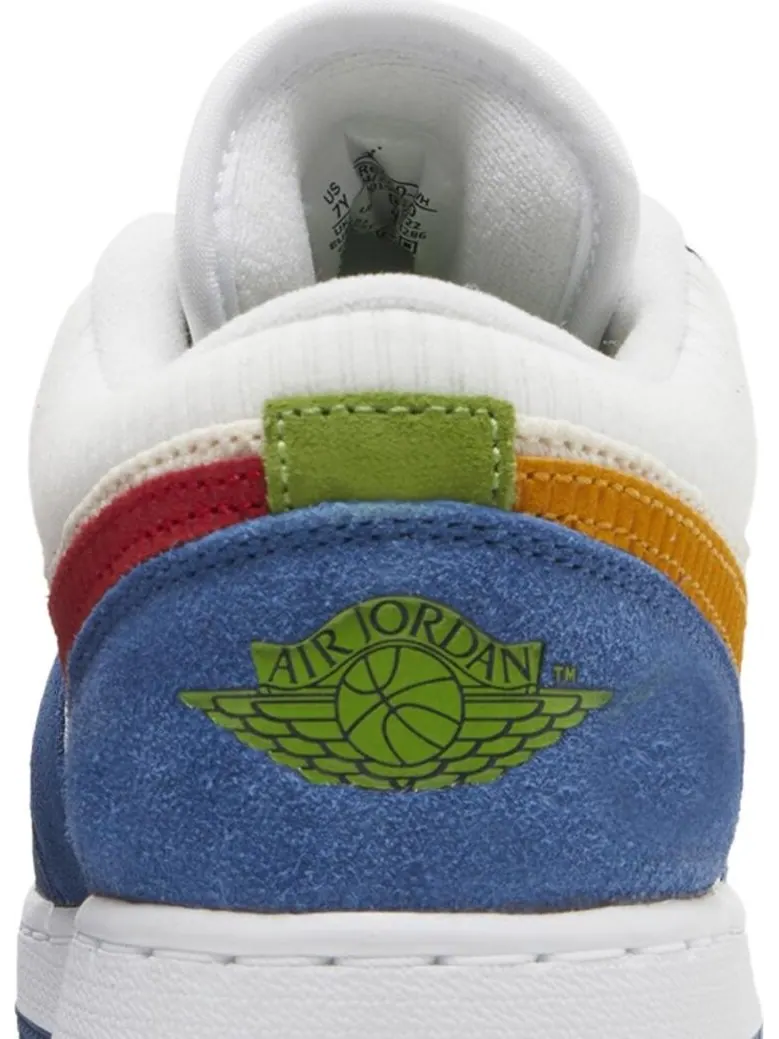 Кроссовки Air Jordan 1 Low SE GS Messy Room — изображение 7 из 8, синий