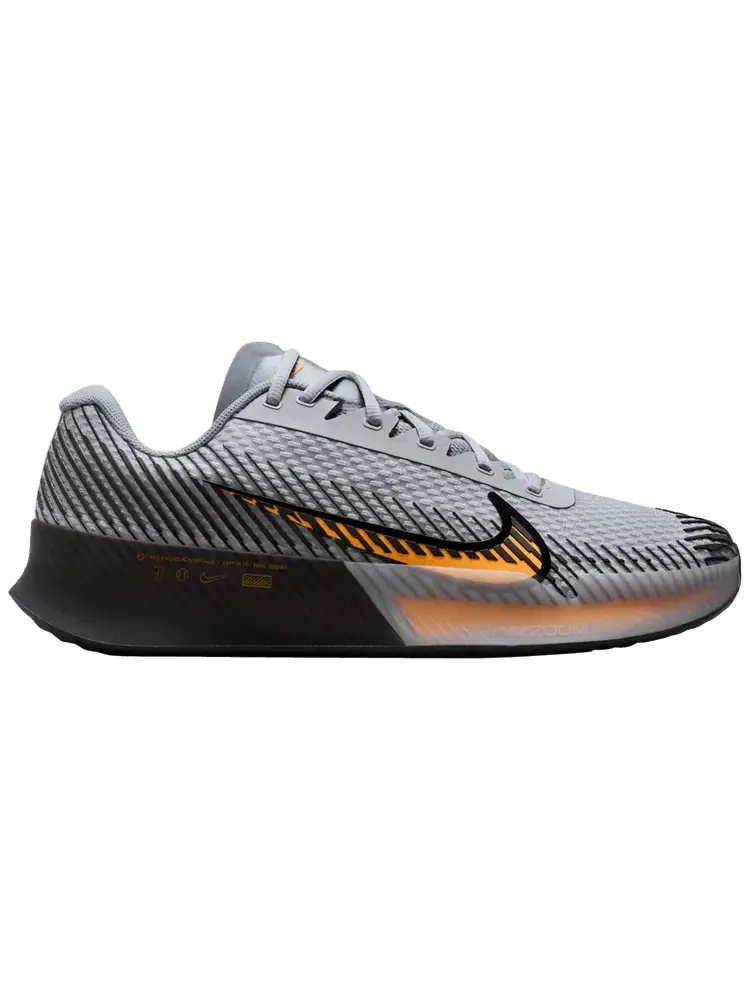 Кроссовки NikeCourt Air Zoom Vapor 11 HC 'Wolf Grey Laser Orange' — изображение 1 из 1, серый