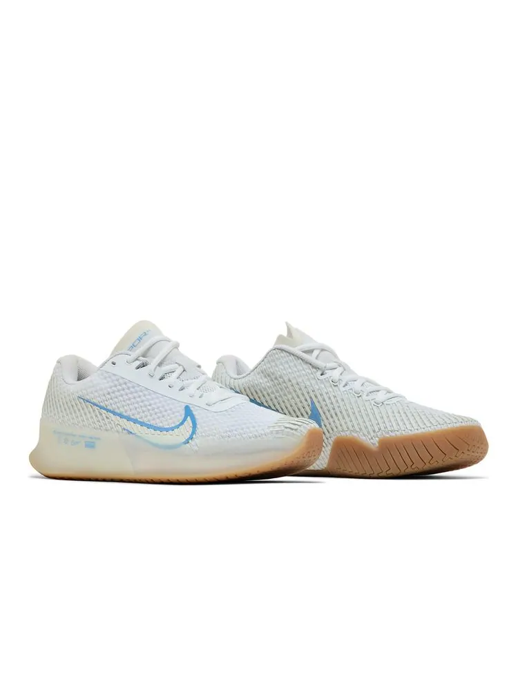 Кроссовки NikeCourt Air Zoom Vapor 11 HC 'White Light Blue Gum' — изображение 8 из 8, белый светлый синий