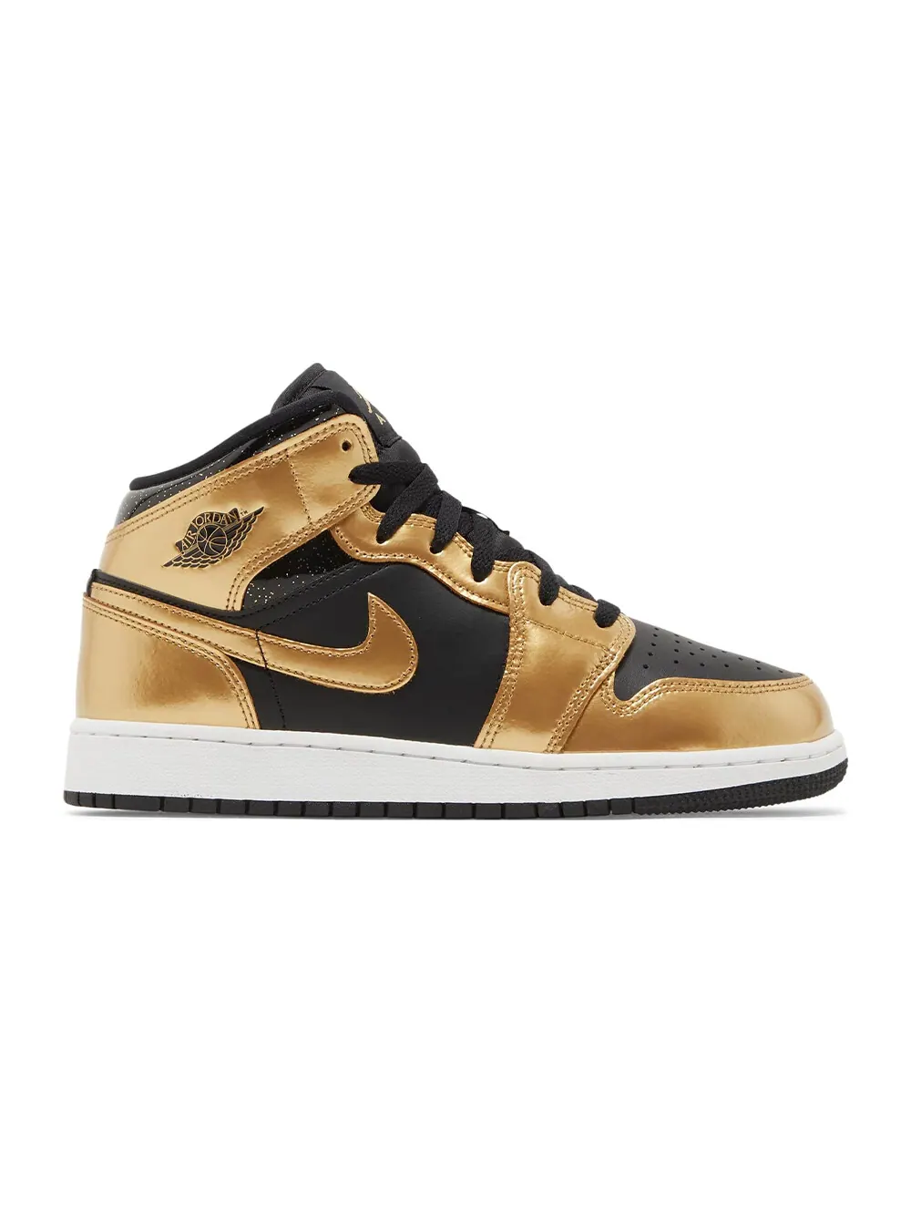 Кроссовки Nike Air Jordan 1 Mid SE GS — изображение 1 из 4, золотой/черный