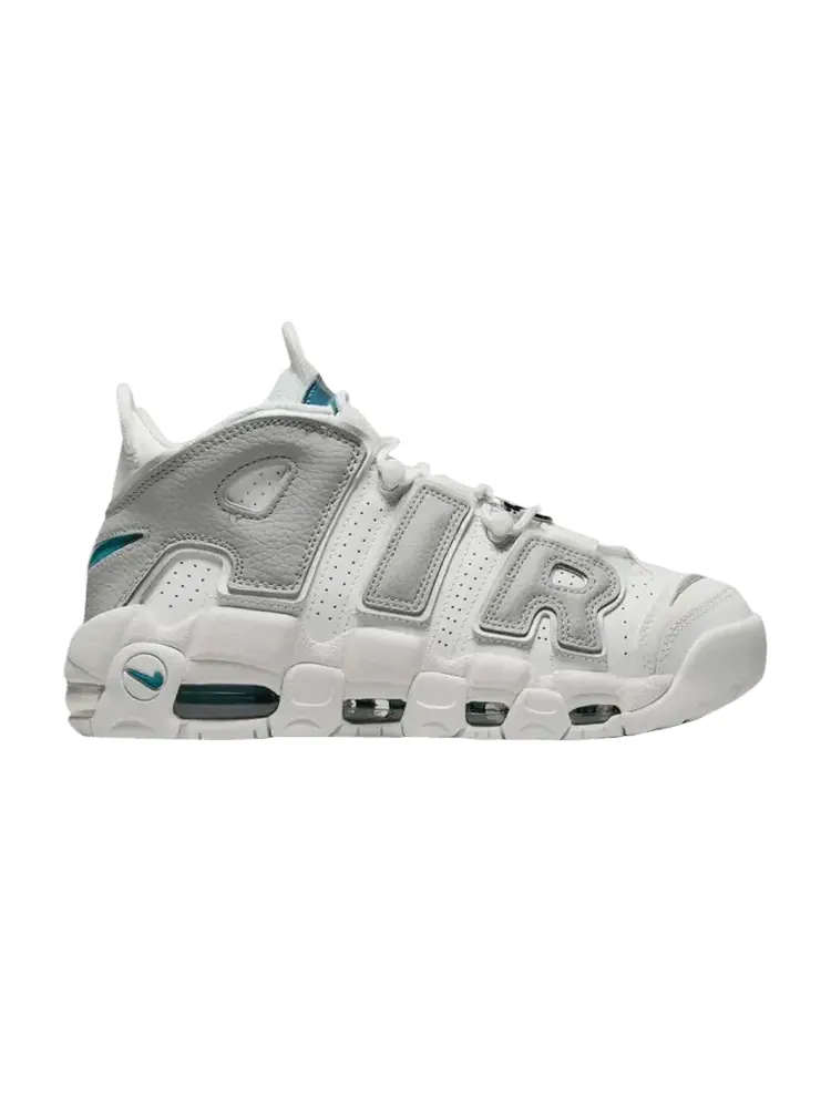 Кроссовки Nike Wmns Air More Uptempo 'Metallic Teal' — изображение 1 из 1, белый/серый/яркий/серый