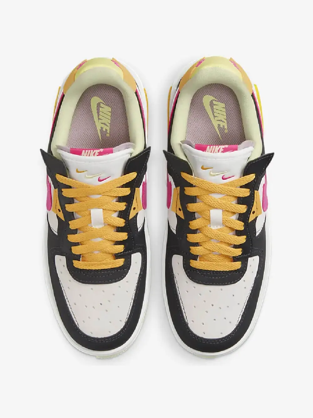 Кроссовки Nike Air Force 1 Fontanka — изображение 3 из 8, черный/белый/желтый