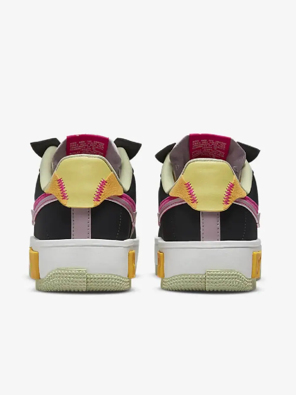 Кроссовки Nike Air Force 1 Fontanka — изображение 4 из 8, черный/белый/желтый