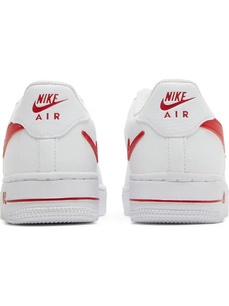 Кроссовки Nike Air Force 1 GS 'Cut-Out Swoosh - White University Red' — изображение 6 из 8, белый