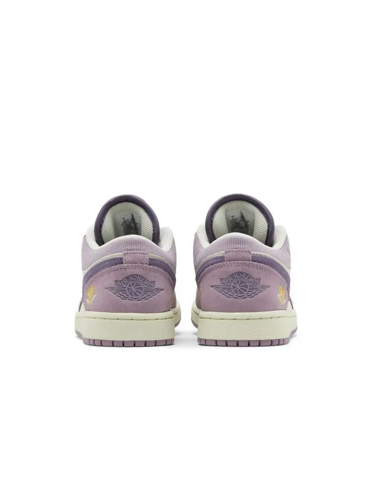 Кроссовки Air Jordan Wmns Air Jordan 1 Low 'International Women's Day' — изображение 7 из 9, фиолетовый/оливковый