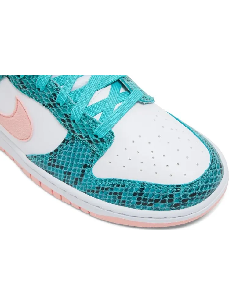 Кроссовки Nike Dunk Low 'Washed Teal Snakeskin' — изображение 10 из 10, бирюзовый