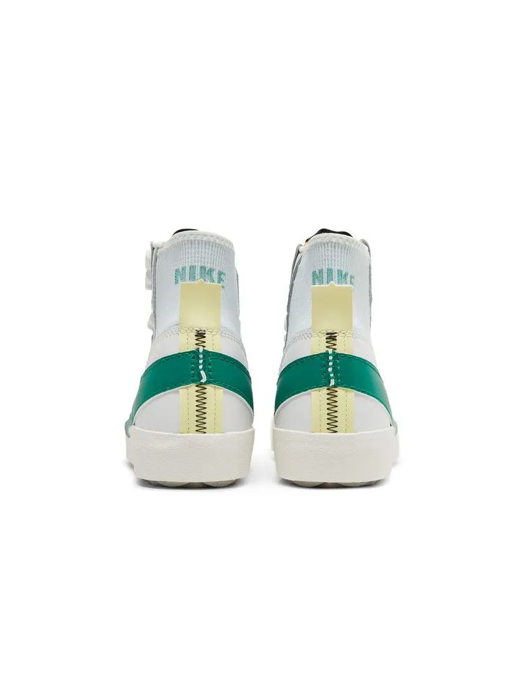 Кроссовки Nike Blazer Mid '77 Jumbo 'Summit White Malachite' — изображение 7 из 9, белый/синий