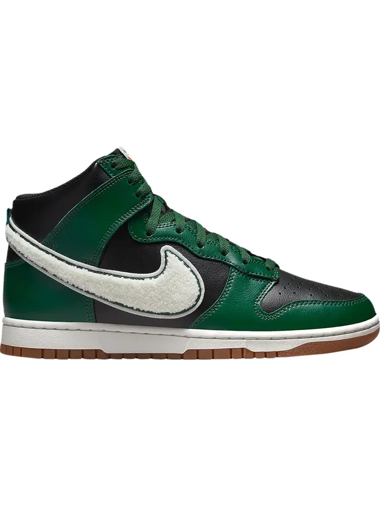 Кроссовки Nike Dunk High 'Chenille Swoosh - Gorge Green' — изображение 1 из 1, черный