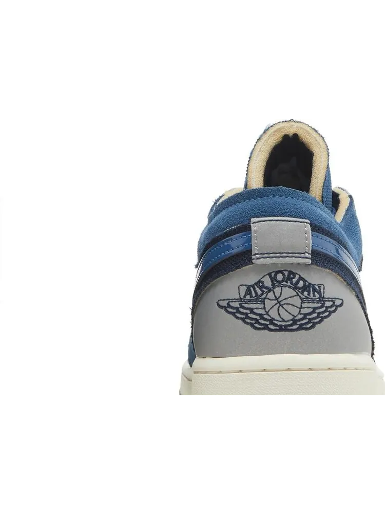 Кроссовки Air Jordan 1 Low SE Craft Inside Out - Obsidian — изображение 7 из 8, синий