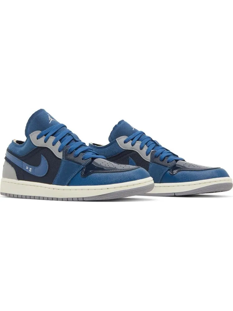 Кроссовки Air Jordan 1 Low SE Craft Inside Out - Obsidian — изображение 8 из 8, синий