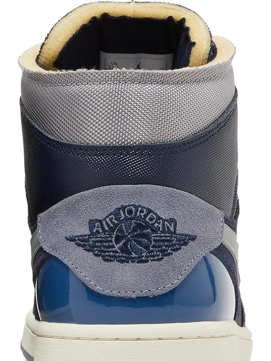 Кроссовки Air Jordan 1 Mid SE Craft Inside Out - Obsidian — изображение 7 из 8, синий