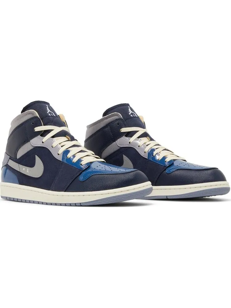 Кроссовки Air Jordan 1 Mid SE Craft Inside Out - Obsidian — изображение 8 из 8, синий