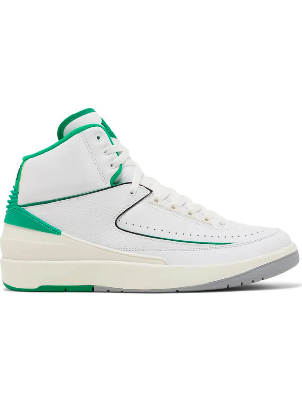 Кроссовки Air Jordan 2 Retro 'Lucky Green' — изображение 1 из 5, белый/зеленый