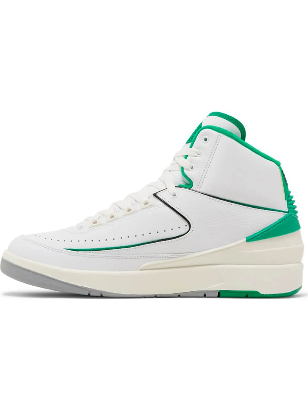 Кроссовки Air Jordan 2 Retro 'Lucky Green' — изображение 3 из 5, белый/зеленый