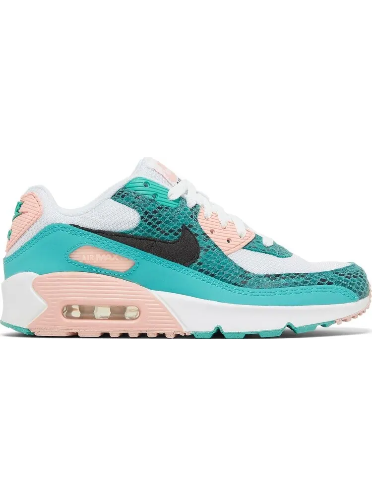 Кроссовки Nike Air Max 90 GS 'Washed Teal Snakeskin' — изображение 1 из 8, зеленый