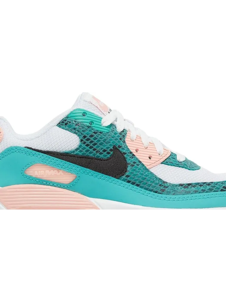 Кроссовки Nike Air Max 90 GS 'Washed Teal Snakeskin' — изображение 2 из 8, зеленый