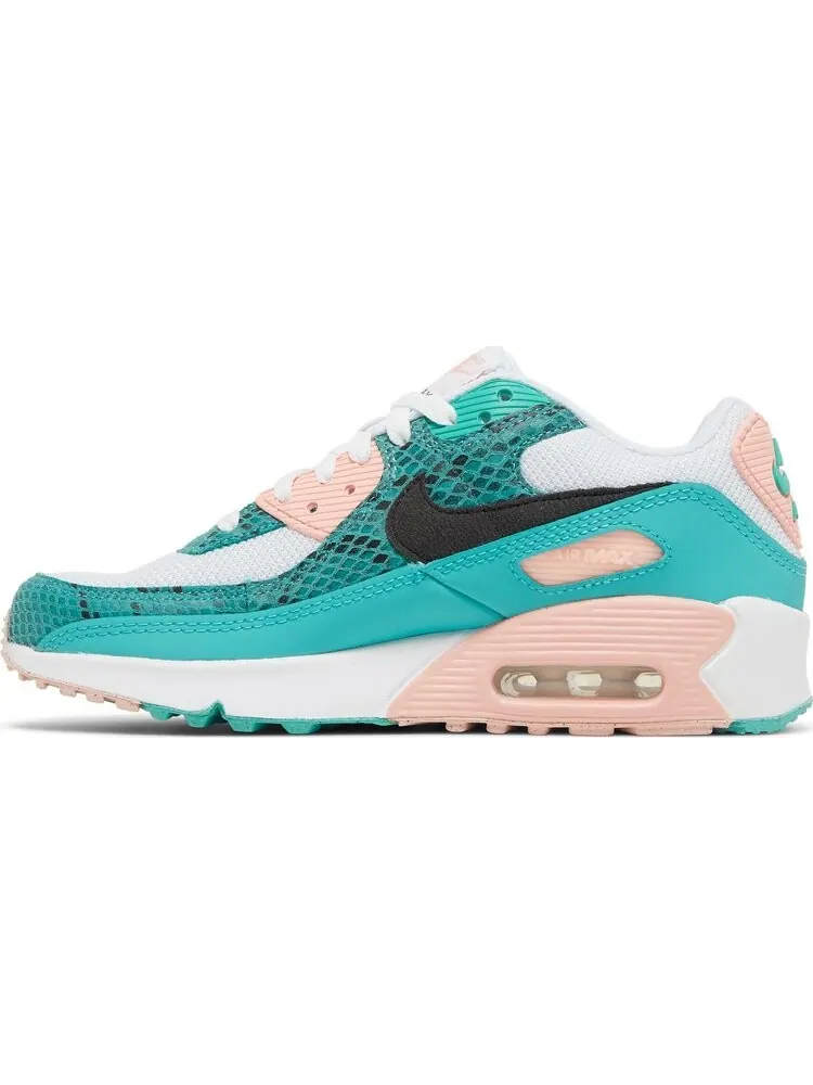 Кроссовки Nike Air Max 90 GS 'Washed Teal Snakeskin' — изображение 3 из 8, зеленый