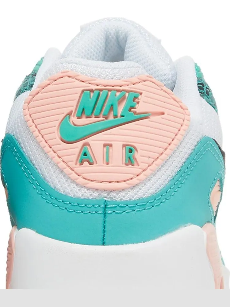 Кроссовки Nike Air Max 90 GS 'Washed Teal Snakeskin' — изображение 7 из 8, зеленый