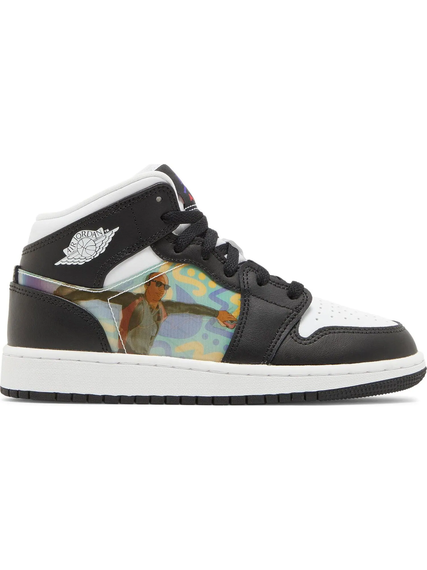 Кроссовки Nike Air Jordan 1 Mid GS — изображение 1 из 5, черный