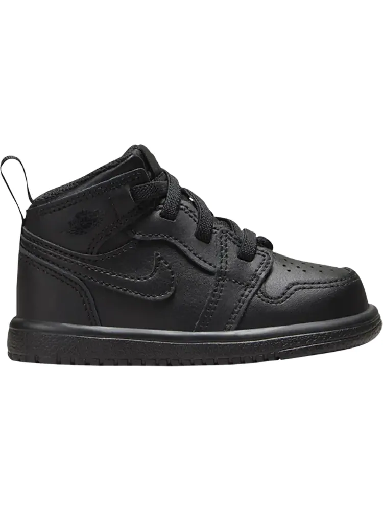 Кроссовки Air Jordan 1 Mid ALT TD 'Triple Black' — изображение 1 из 1, черный